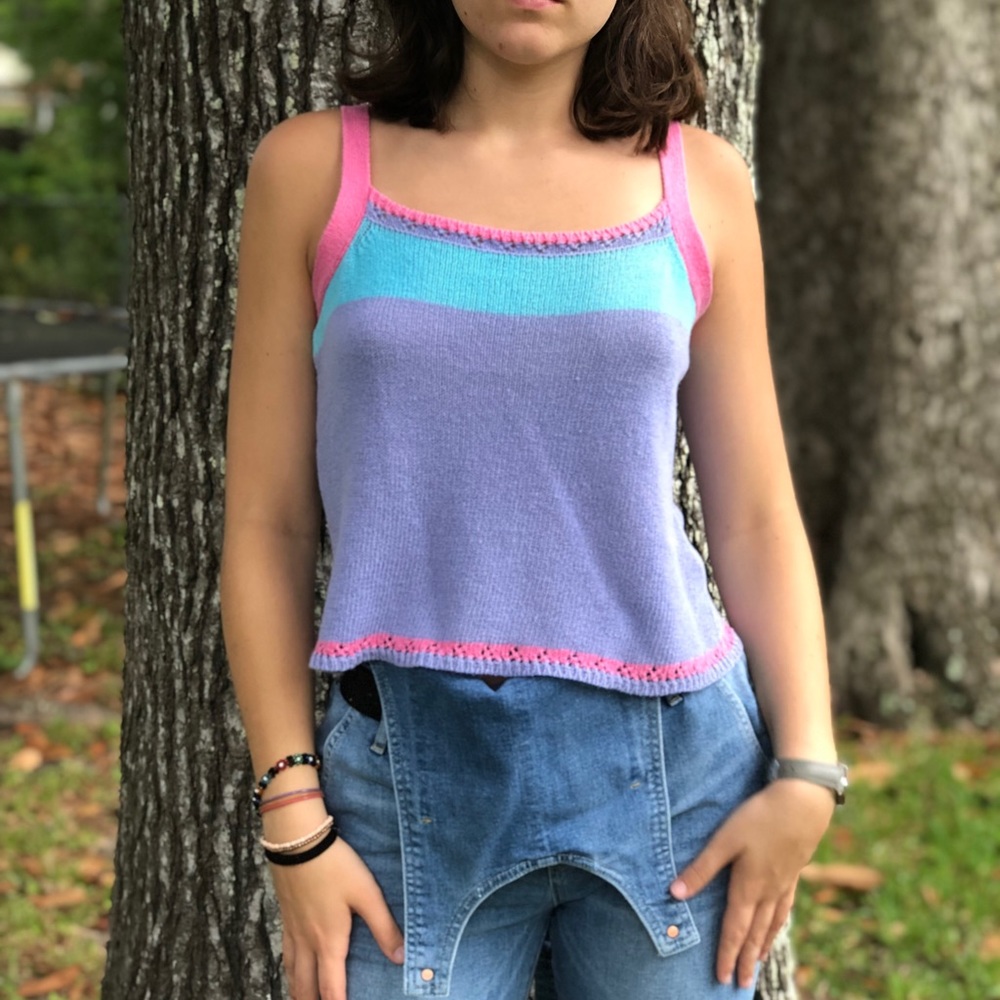 Vintage Crop Top Tank Top